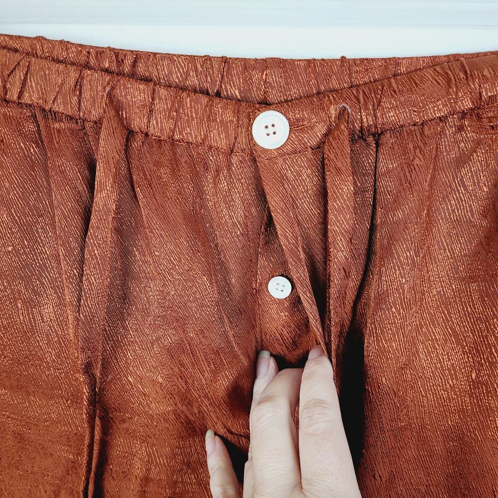 Untitled in Motion Emissus rust satin drawstring … - image 6